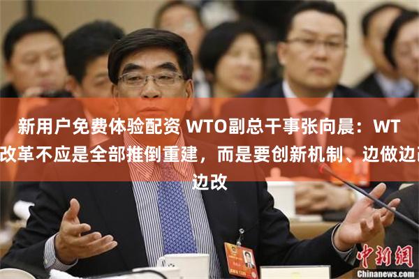 新用户免费体验配资 WTO副总干事张向晨：WTO改革不应是全部推倒重建，而是要创新机制、边做边改