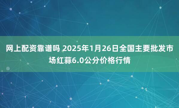 网上配资靠谱吗 2025年1月26日全国主要批发市场红蒜6.0公分价格行情