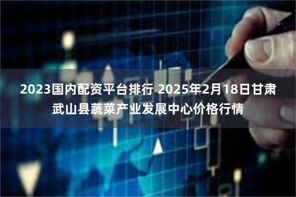 2023国内配资平台排行 2025年2月18日甘肃武山县蔬菜产业发展中心价格行情